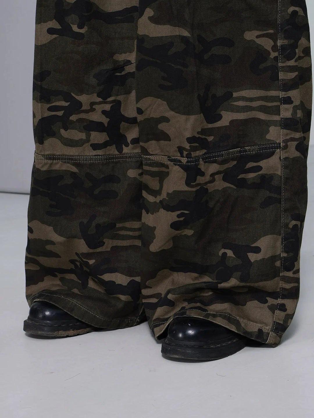 Wide Camouflage Cargo Pants