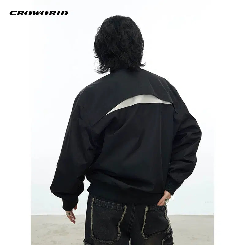 Contrast Multi-Pocket Windbreaker Jacket Korean Street Fashion Jacket By Cro World Shop Online at OH Vault
