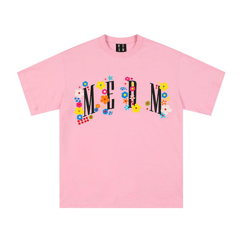Floral Style Logo T-Shirt Korean Street Fashion T-Shirt By Mr Enjoy Da Money Shop Online at OH Vault
