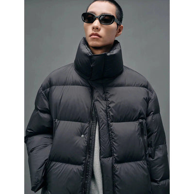 Oversized Solid Color Down Jacket Korean Street Fashion Jacket By NANS Shop Online at OH Vault