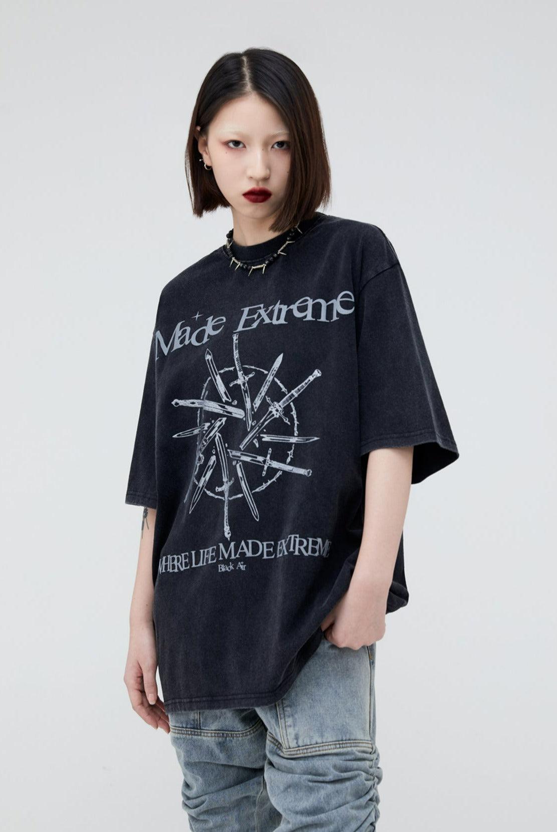 Sword Art T-Shirt Korean Street Fashion T-Shirt By Made Extreme Shop Online at OH Vault