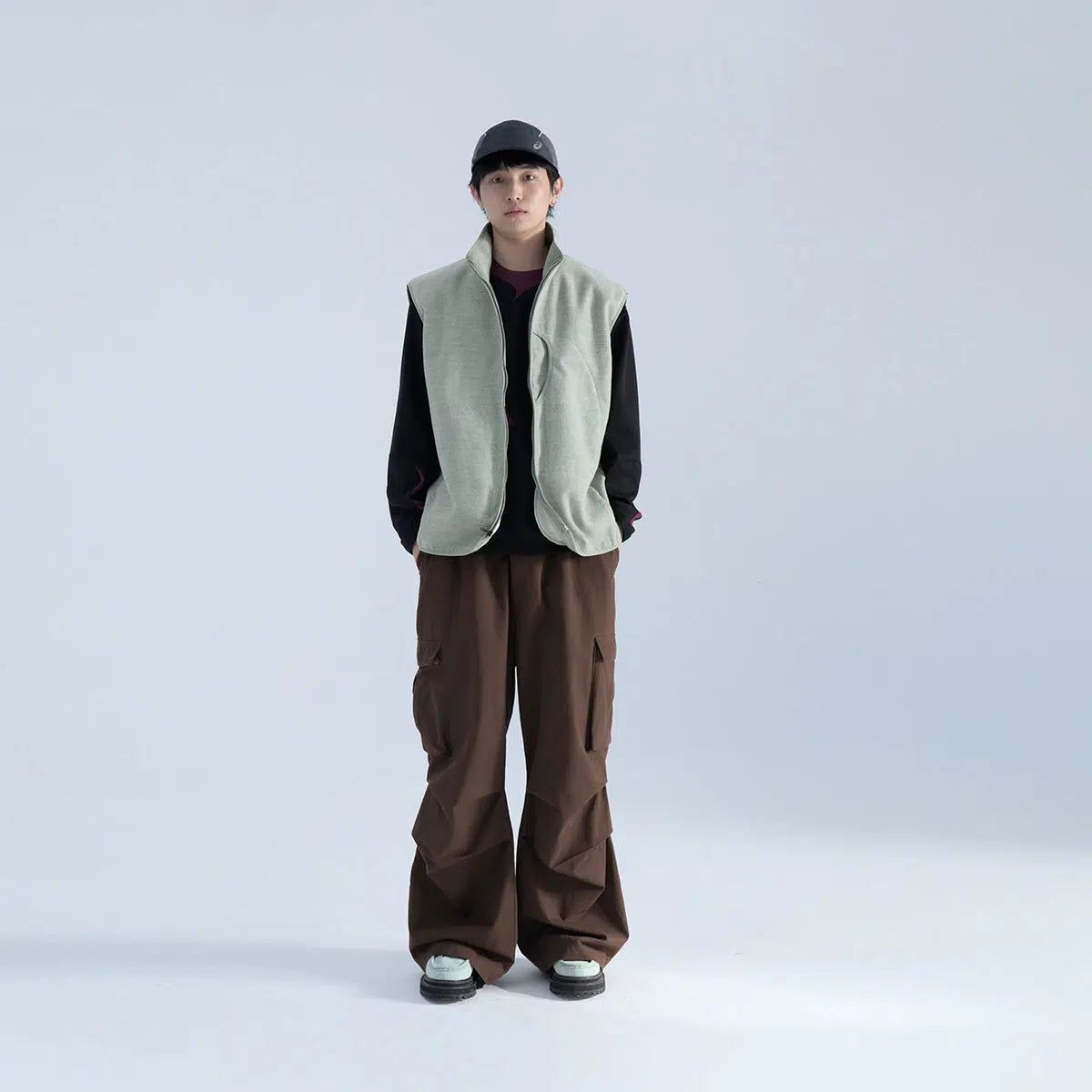 Workwear Zipped Detail Vest Korean Street Fashion Vest By Mentmate Shop Online at OH Vault