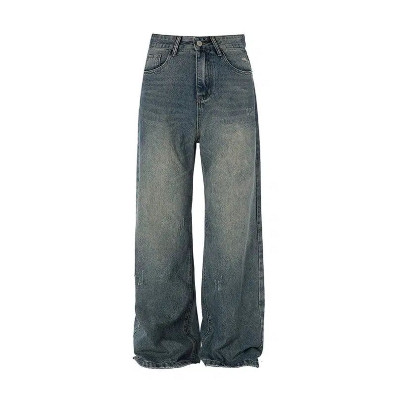 Washed Cat Scratched Jeans Korean Street Fashion Jeans By Mr Nearly Shop Online at OH Vault