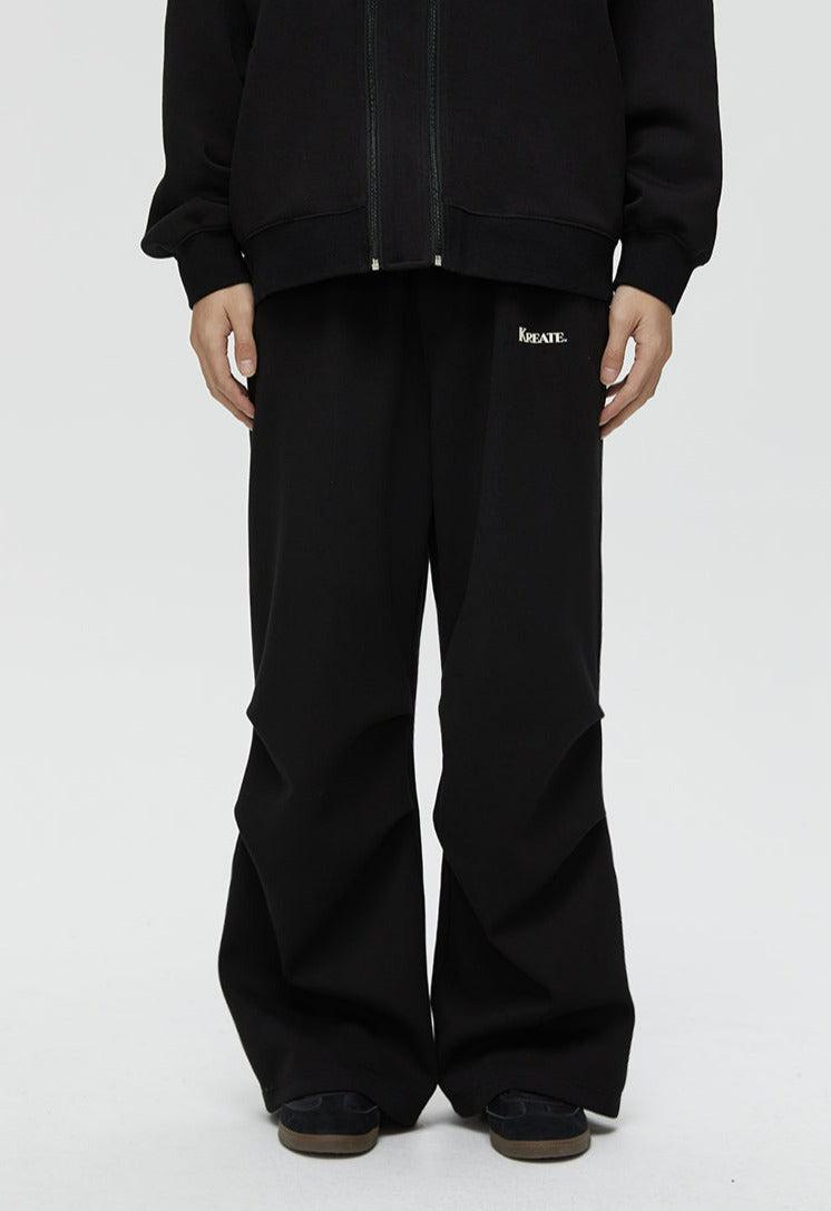 Kreate Basic Logo Air Layer Sweatpants Korean Street Fashion Pants By Kreate Shop Online at OH Vault