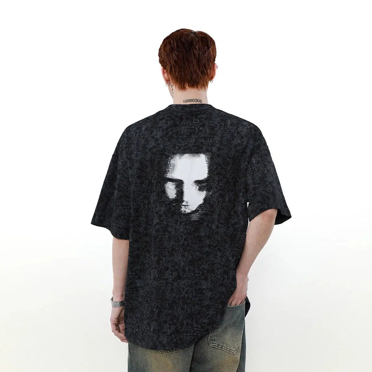 Goth Letters & Graphic T-Shirt Korean Street Fashion T-Shirt By Mr Nearly Shop Online at OH Vault