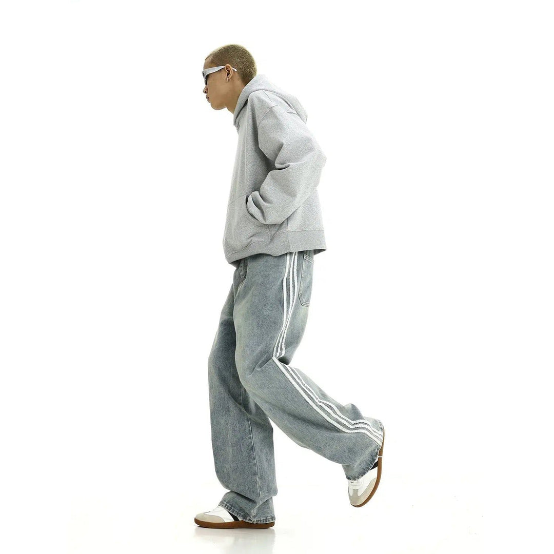 Three-Dimensional Cutting Denim Pants