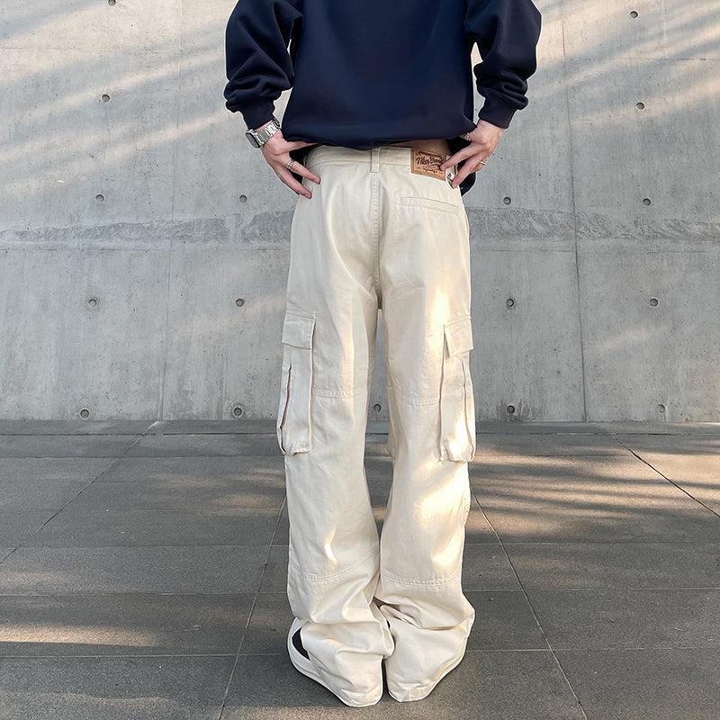 A PUEE Casual Seam Detail Cargo Pants Korean Street Fashion Pants By A PUEE Shop Online at OH Vault