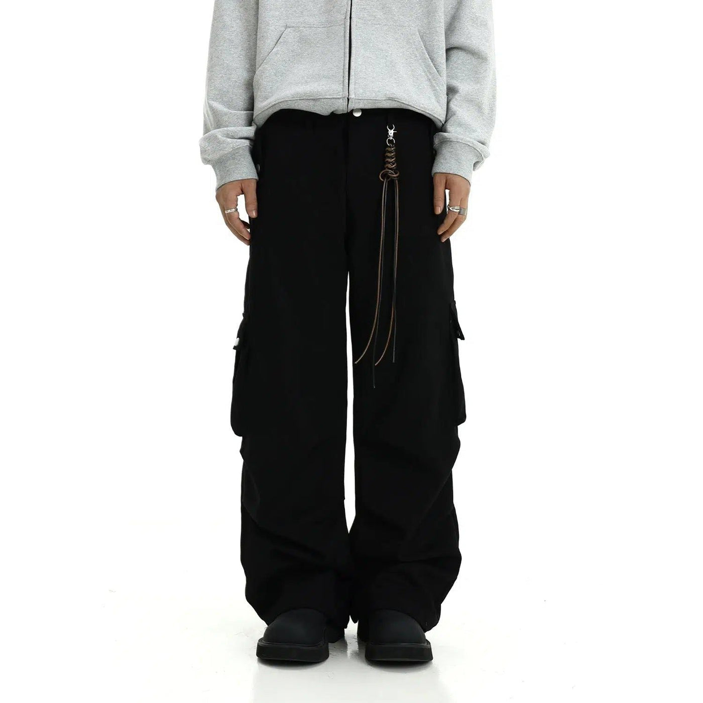Oversized Side Pocket Cargo Pants Korean Street Fashion Pants By MEBXX Shop Online at OH Vault