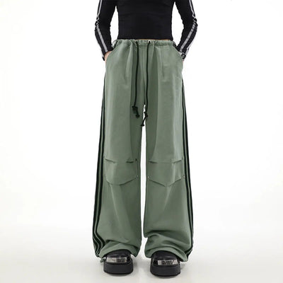 Classic Athleisure Drawstring Track Pants Korean Street Fashion Pants By Mr Nearly Shop Online at OH Vault