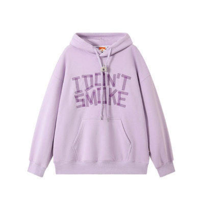 Donsmoke Tape Effect Logo Hoodie Korean Street Fashion Hoodie By Donsmoke Shop Online at OH Vault