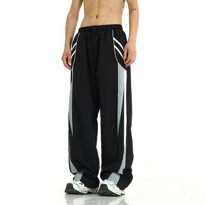 Drawstring Side Stripes Sports Pants Korean Street Fashion Pants By MEBXX Shop Online at OH Vault