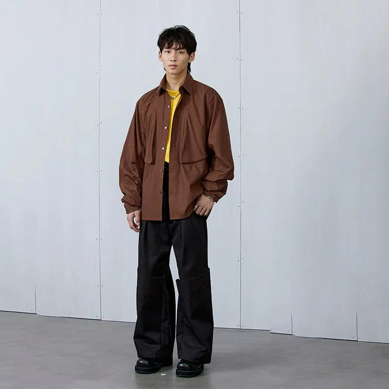 Regular Fit Buttoned Shirt Korean Street Fashion Shirt By Roaring Wild Shop Online at OH Vault