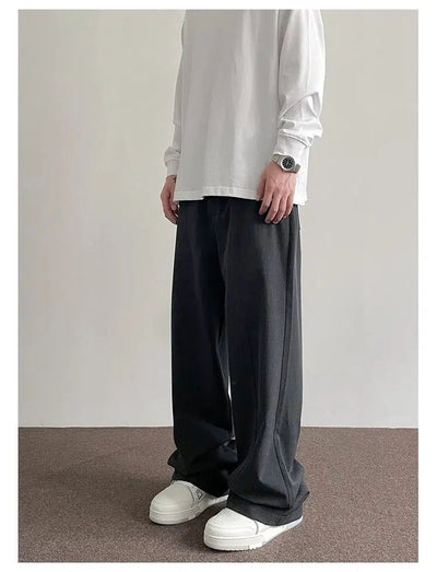 Clean Fit Drapey Pants Korean Street Fashion Pants By A PUEE Shop Online at OH Vault