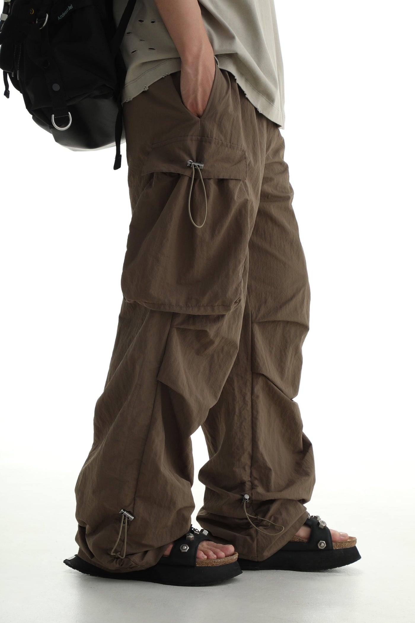 Drawstring Paratrooper Pants Korean Street Fashion Pants By Mason Prince Shop Online at OH Vault