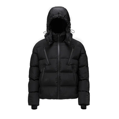 Multi-Zip Hooded Puffer Jacket Korean Street Fashion Jacket By CATSSTAC Shop Online at OH Vault