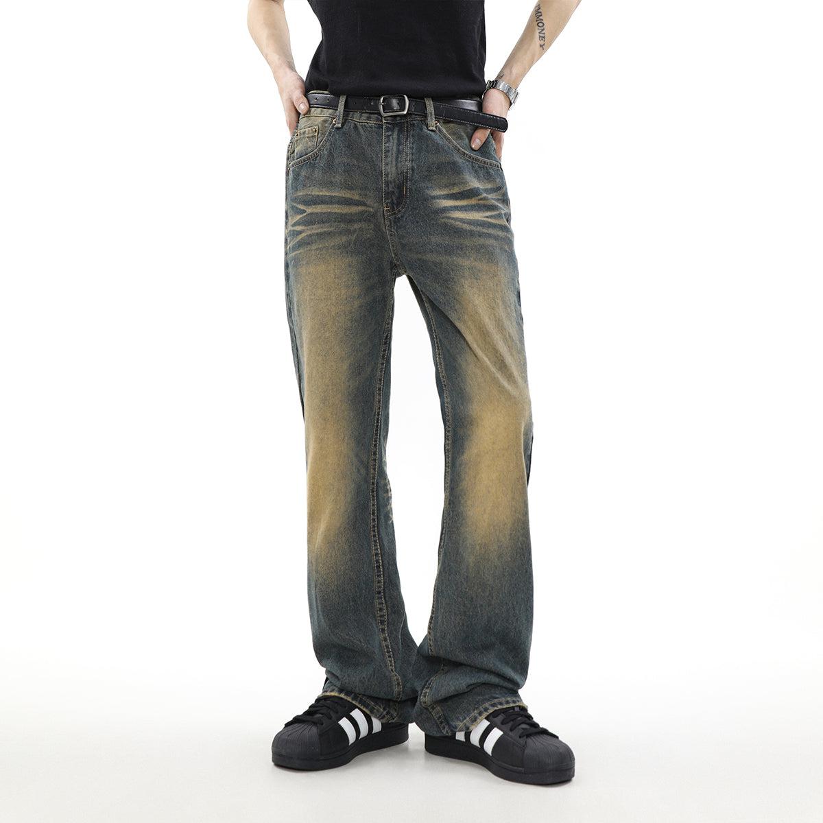 Mr Nearly Gradient Washed Ripped Pocket Jeans Korean Street Fashion Jeans By Mr Nearly Shop Online at OH Vault