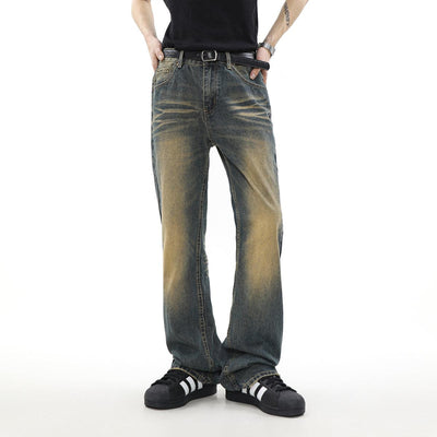 Gradient Washed Ripped Pocket Jeans Korean Street Fashion Jeans By Mr Nearly Shop Online at OH Vault