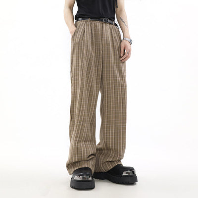 Mr Nearly Classic Plaid Slant Pocket Pants Korean Street Fashion Pants By Mr Nearly Shop Online at OH Vault