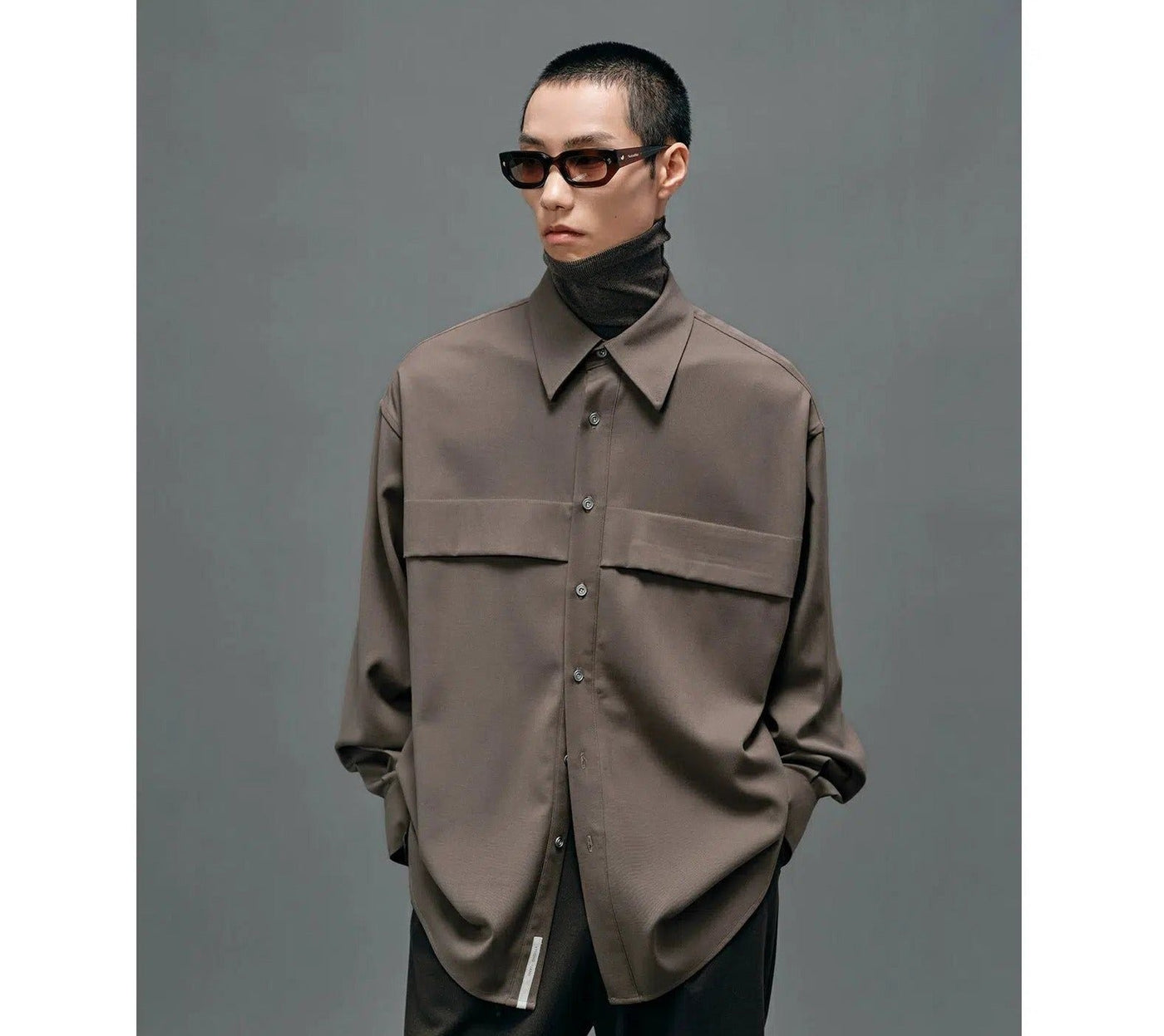 Relaxed Fit Buttoned Shirt Korean Street Fashion Shirt By NANS Shop Online at OH Vault