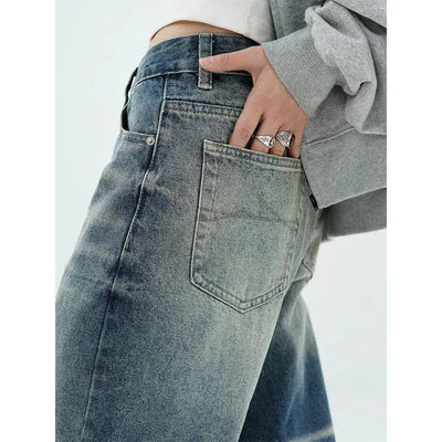 Faded Gradient Whiskers Jeans Korean Street Fashion Jeans By Made Extreme Shop Online at OH Vault