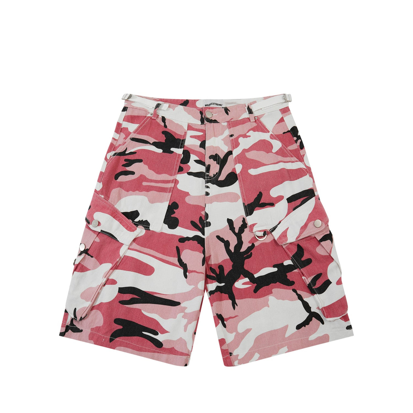 Buttoned Pocket & Camouflage Shorts Korean Street Fashion Shorts By Made Extreme Shop Online at OH Vault