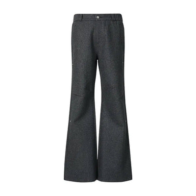 Minimal Cut Wide Wool Pants Korean Street Fashion Pants By Funky Fun Shop Online at OH Vault
