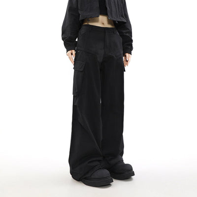 Mr Nearly Diagonal Pocket Pleats Loose Pants Korean Street Fashion Pants By Mr Nearly Shop Online at OH Vault