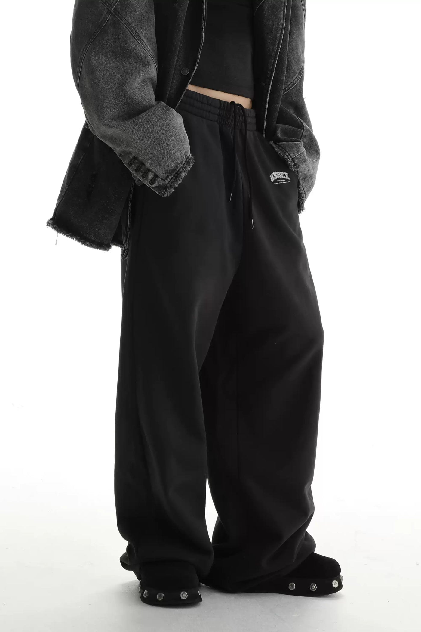 Faded and Gartered Sweatpants Korean Street Fashion Pants By Mason Prince Shop Online at OH Vault