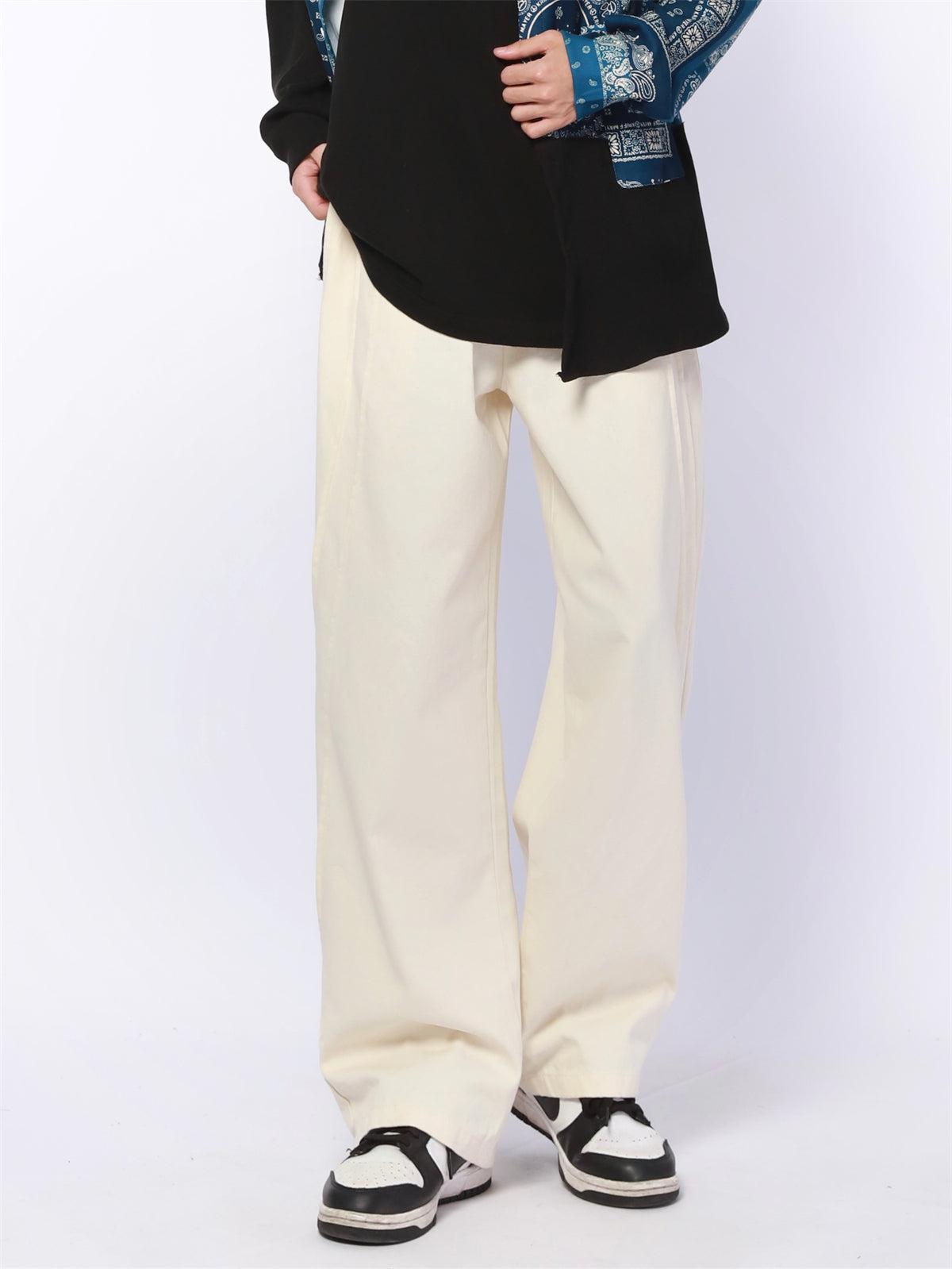 Side Seam Straight Cut Pants Korean Street Fashion Pants By Made Extreme Shop Online at OH Vault