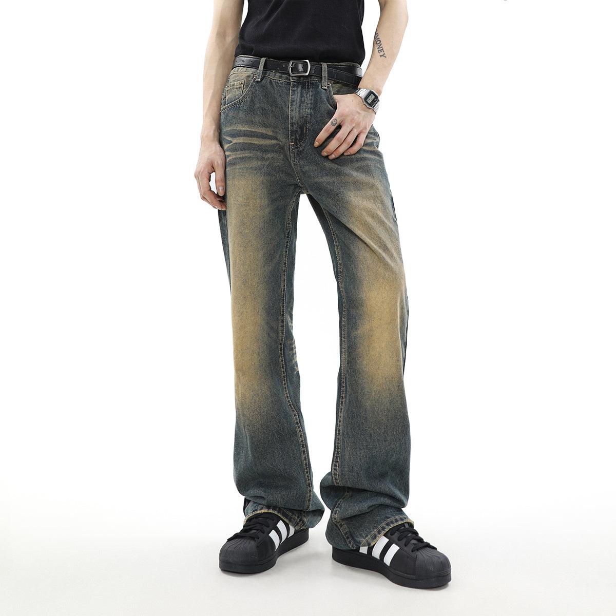 Mr Nearly Gradient Washed Ripped Pocket Jeans Korean Street Fashion Jeans By Mr Nearly Shop Online at OH Vault
