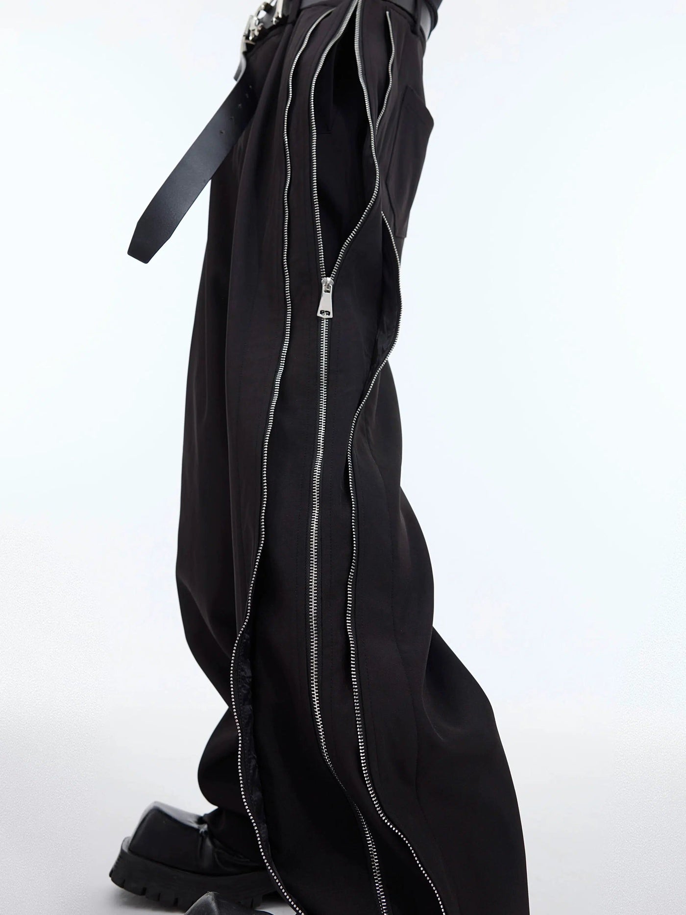 Multi-Zip Sides Pants Korean Street Fashion Pants By Argue Culture Shop Online at OH Vault