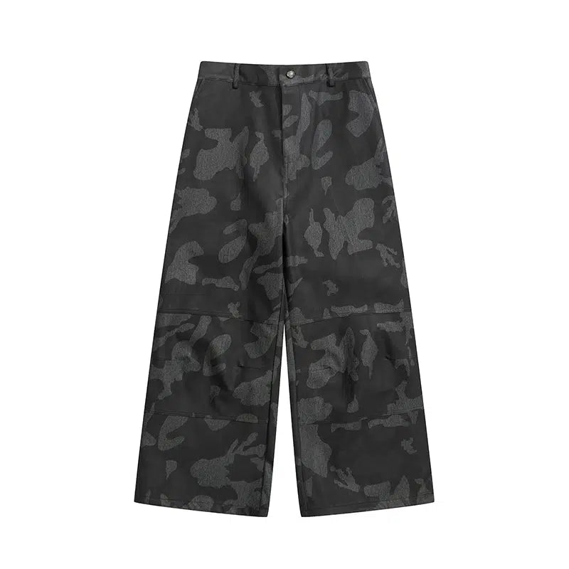 Camouflage Cargo Leather Pants Korean Street Fashion Pants By Pioneer of Heroism Shop Online at OH Vault