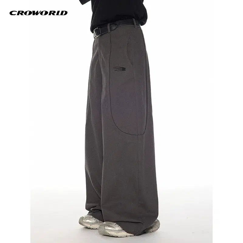 Wide Pocket Loose Pants Korean Street Fashion Pants By Cro World Shop Online at OH Vault