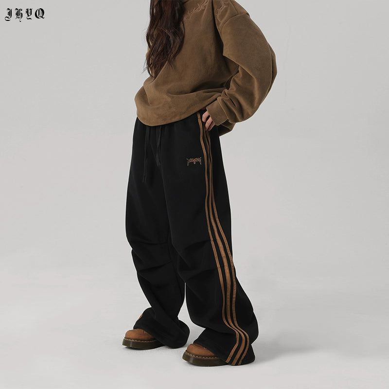Oversized Gartered Sweatpants Korean Street Fashion Pants By JHYQ Shop Online at OH Vault
