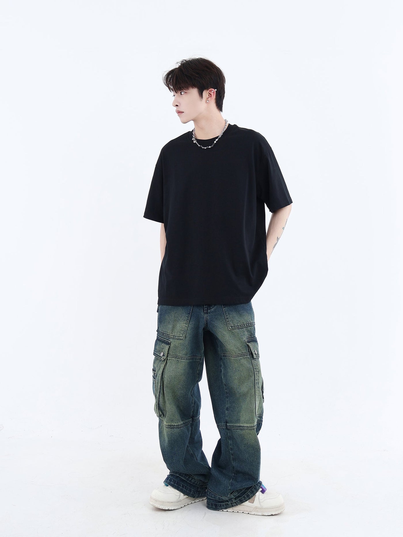 Solid Plain T-Shirt Korean Street Fashion T-Shirt By Jump Next Shop Online at OH Vault
