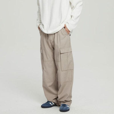 WASSUP Neat Flap Pocket Cargo Pants Korean Street Fashion Pants By WASSUP Shop Online at OH Vault