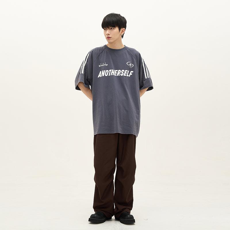 77Flight Loose Pleated Straight Trousers Korean Street Fashion Pants By 77Flight Shop Online at OH Vault