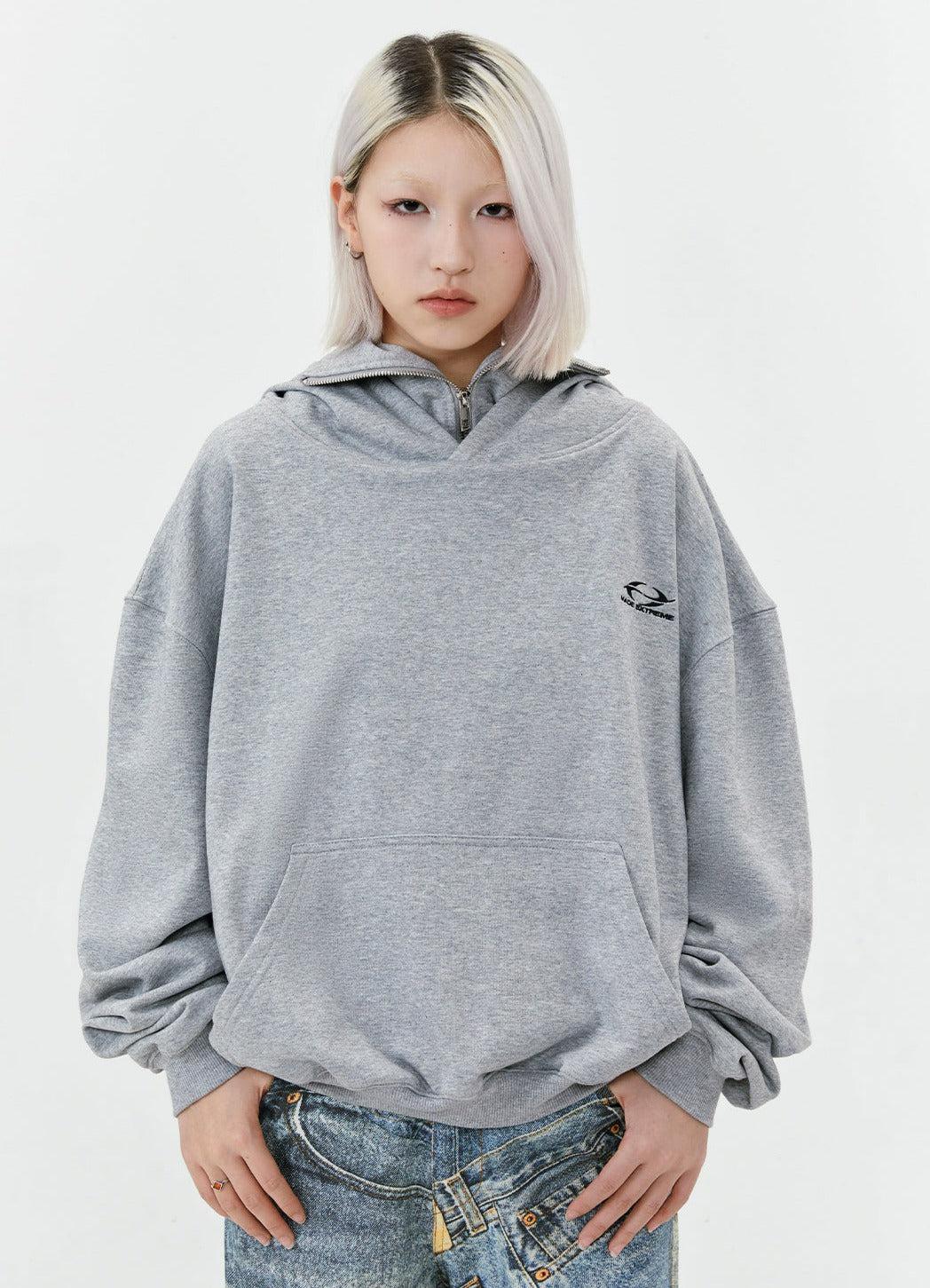 Minimal Logo Ninja Style Hoodie Korean Street Fashion Hoodie By Made Extreme Shop Online at OH Vault