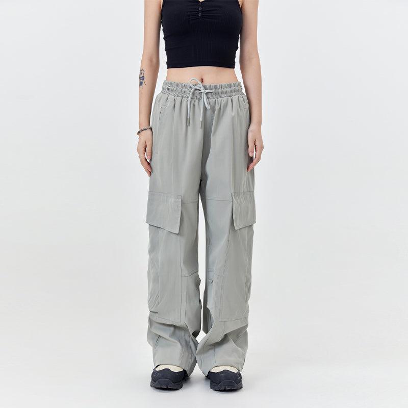 Big Flap Pocket Drawstring Cargo Pants Korean Street Fashion Pants By Made Extreme Shop Online at OH Vault