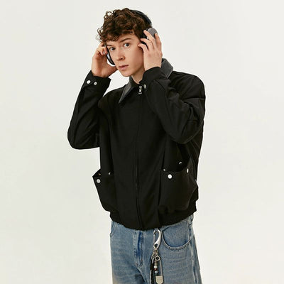 Wide Shoulder Clean Fit Jacket Korean Street Fashion Jacket By Made Extreme Shop Online at OH Vault