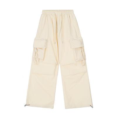 Multi-Pocket Pleated Parachute Pants Korean Street Fashion Pants By MaxDstr Shop Online at OH Vault