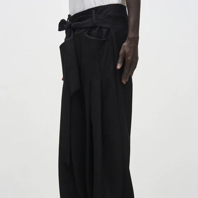 Cloth Belt Drapey Pants Korean Street Fashion Pants By 7440 37 1 Shop Online at OH Vault