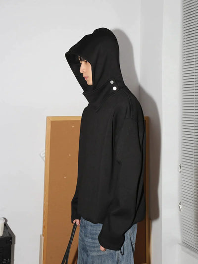 Essential Windproof Mask Hoodie Korean Street Fashion Hoodie By Poikilotherm Shop Online at OH Vault