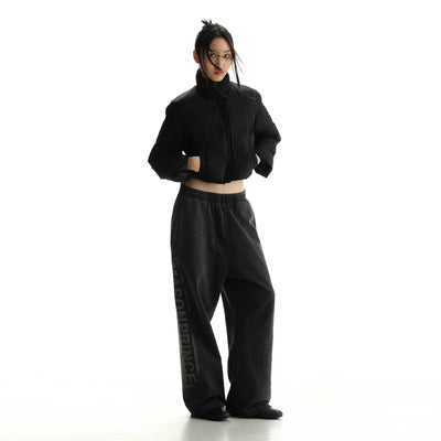Side Logo Stamp Sweatpants Korean Street Fashion Pants By Mason Prince Shop Online at OH Vault