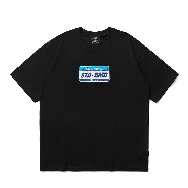 Basic License Plate T-Shirt Korean Street Fashion T-Shirt By Remedy Shop Online at OH Vault