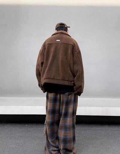 Drawstring Plaid Pleated Pants Korean Street Fashion Pants By Blacklists Shop Online at OH Vault