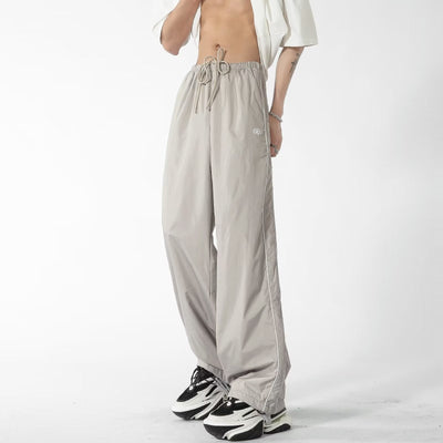 Piping Line Contrast Embroidery Pants Korean Street Fashion Pants By Made Extreme Shop Online at OH Vault