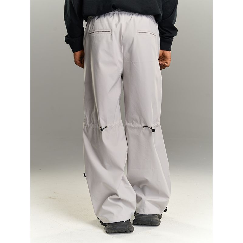 Solid Color Gartered Track Pants Korean Street Fashion Pants By Yad Crew Shop Online at OH Vault