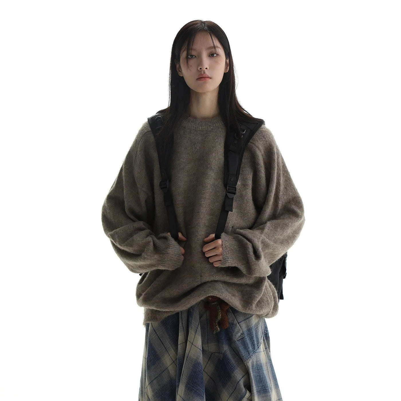 Mohair Loose Fit Sweater Korean Street Fashion Sweater By Mason Prince Shop Online at OH Vault