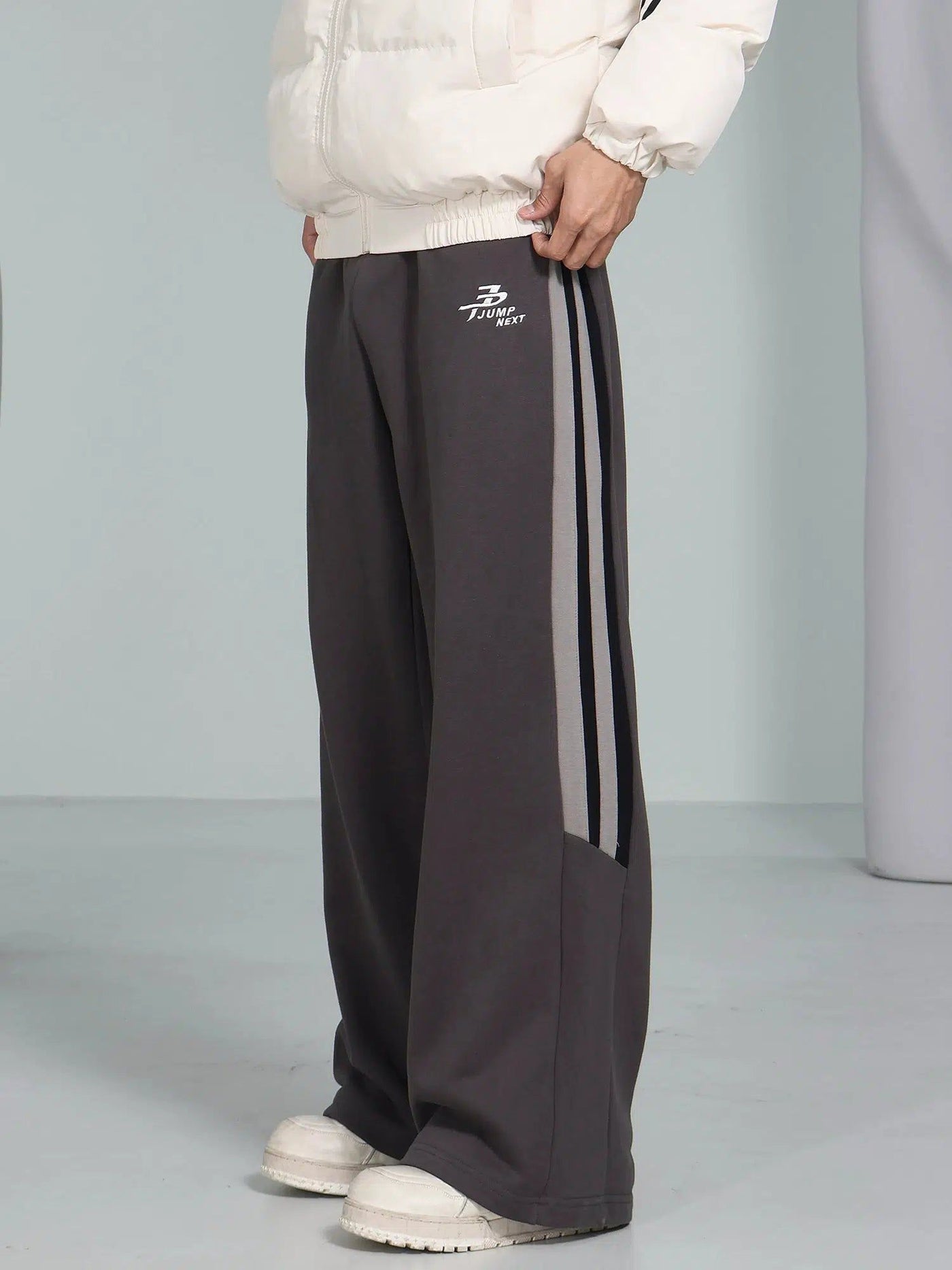 Casual Bootcut Striped Sweatpants Korean Street Fashion Pants By Jump Next Shop Online at OH Vault